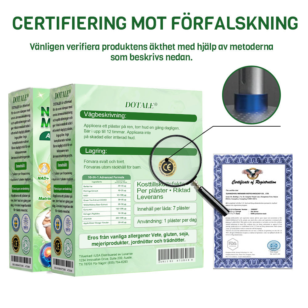 Grattis! Du är vår 500:e kund idag och får ett specialerbjudande: en andra produkt med 50 % rabatt! DOTALE®