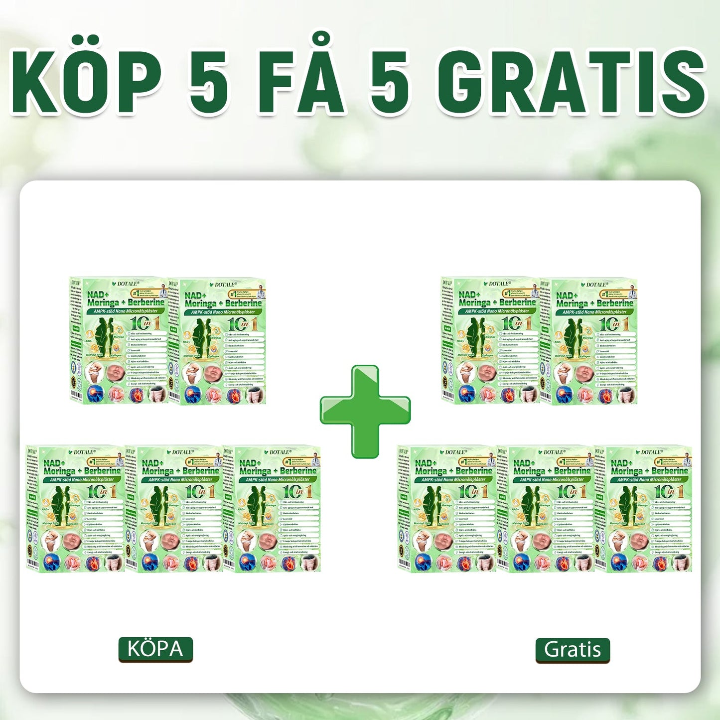 Grattis! Du är vår 500:e kund idag och får ett specialerbjudande: en andra produkt med 50 % rabatt! DOTALE®