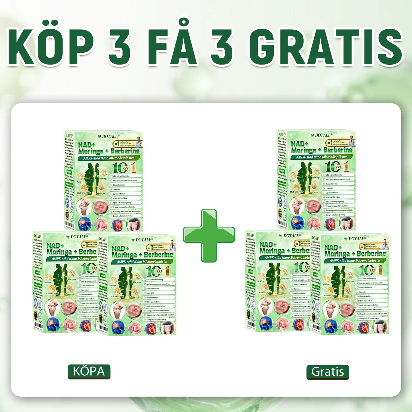 Grattis! Du är vår 500:e kund idag och får ett specialerbjudande: en andra produkt med 50 % rabatt! DOTALE®