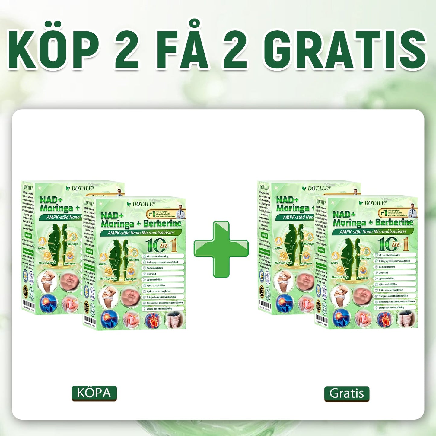 Grattis! Du är vår 500:e kund idag och får ett specialerbjudande: en andra produkt med 50 % rabatt! DOTALE®